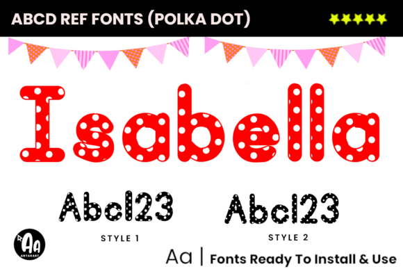 Abcd Ref Polka Dot: A Playful Yet Practical Font for Classroom and Creative Use