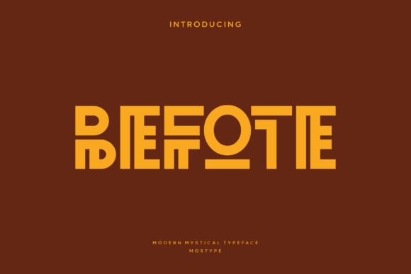 Befote: A Modern Mystical Font for Bold Creative Projects