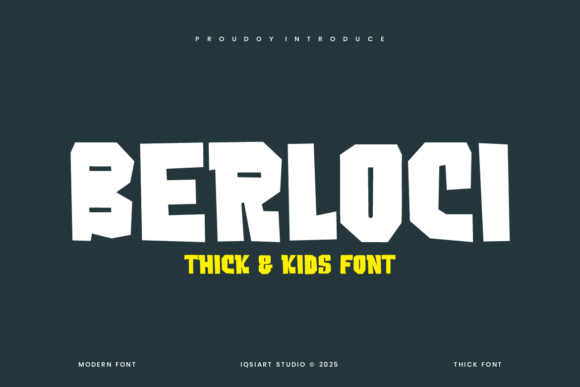 Berloci: A Quirky Display Font for Modern Creative Needs