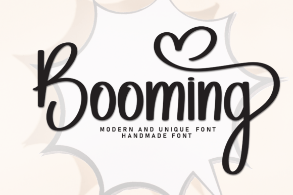 Booming: A Stylish Script Font for Modern Creative Workflows