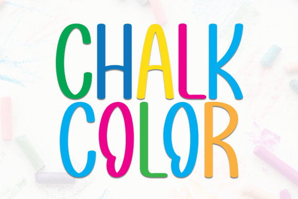 Chalk Color: A Charming Font for Creative Expression