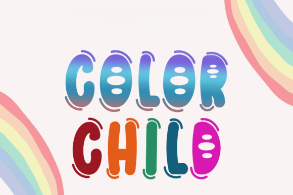 Color Child: A Lively Typeface for Playful and Creative Design Projects
