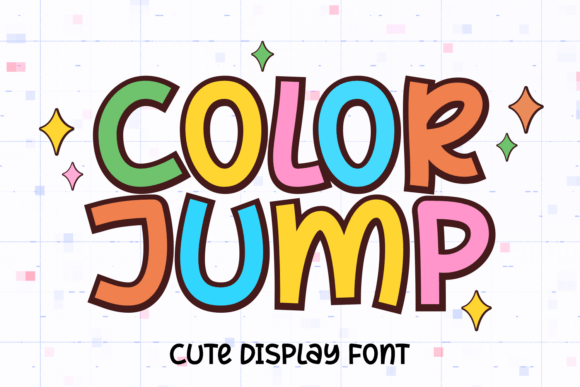 Color Jump: A Burst of Joy in Typography