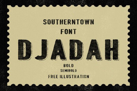 Djadah: A Bold Typeface for Authentic Design Expression