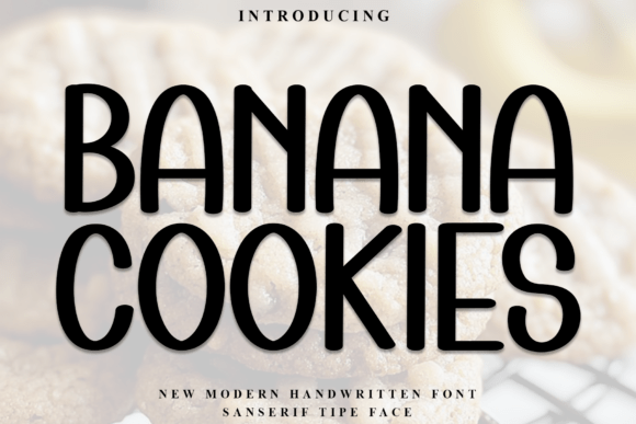 Embrace Holiday Cheer with the Banana Cookies Typeface
