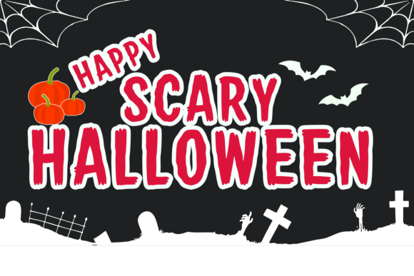 Happy Scary Halloween: Bold Spooky Font for Frightful Designs