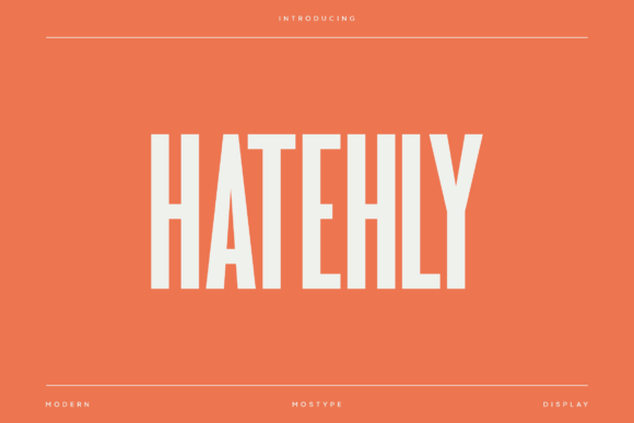 Hatehly: A Bold Typeface for Striking Designs