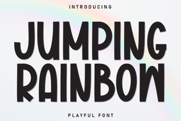 Jumping Rainbow: A Playful Font for Dynamic Design Projects