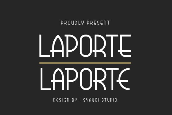 Laporte: Elevating Design with a Stylish Sans Serif Display Font