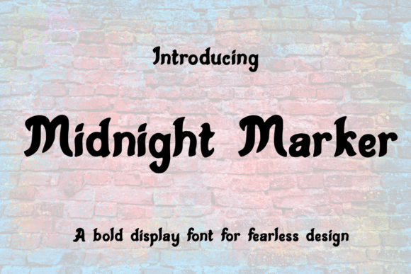 Midnight Marker: Bold Typography for Dynamic Design