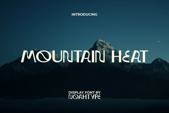 Mountain Heat: A Fusion of Nature and Futurism in Typography