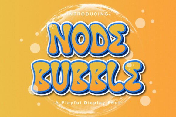 Node Bubble: A Playful Font for Creative Expression