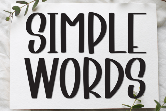 Simple Words: A Handwritten Font That Feels Friendly and Real
