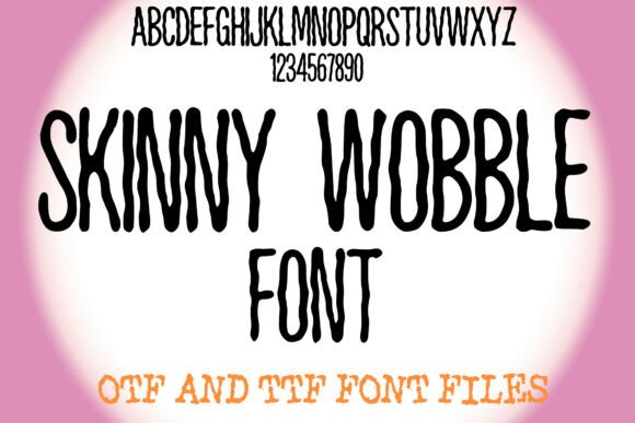 Skinny Wobble: A Playful Font for Expressive Design