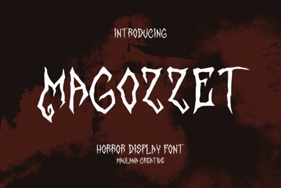 Spook Up Your Designs with Magozzet Horror Display Font