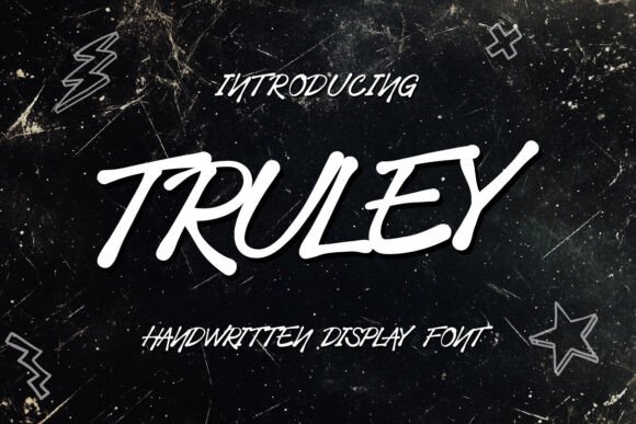 Truley: A Playful Handwritten Font for Creative Projects