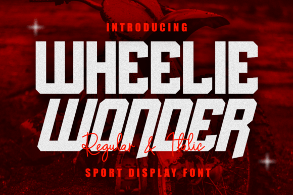 Wheelie Wonder: A Dynamic Font for High-Energy Design